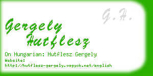 gergely hutflesz business card